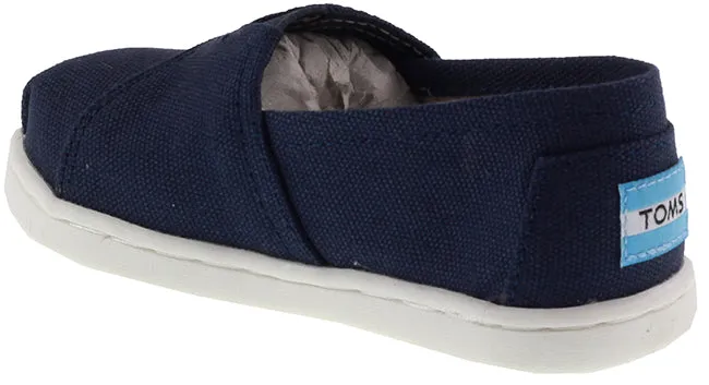 Toms Shoes Infants Canvas Alpargata Navy