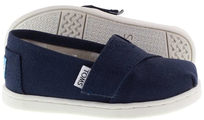 Toms Shoes Infants Canvas Alpargata Navy