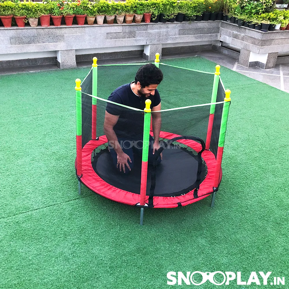 Trampoline For Kids (With Safety Net) - Cash on Delivery Not Available