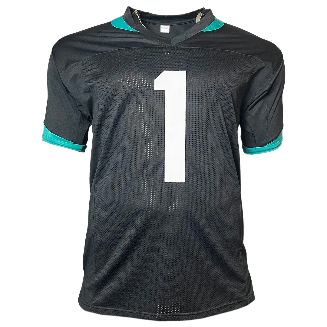 Travis Etienne Signed Jacksonville Black Football Jersey (Beckett)