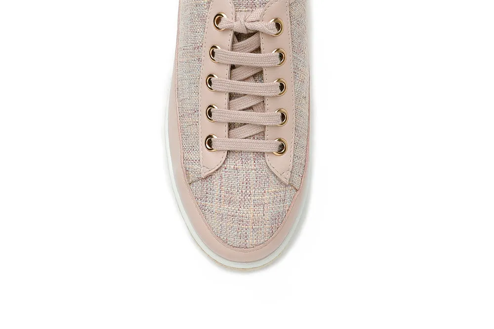 Tweed Lace Up Sneakers