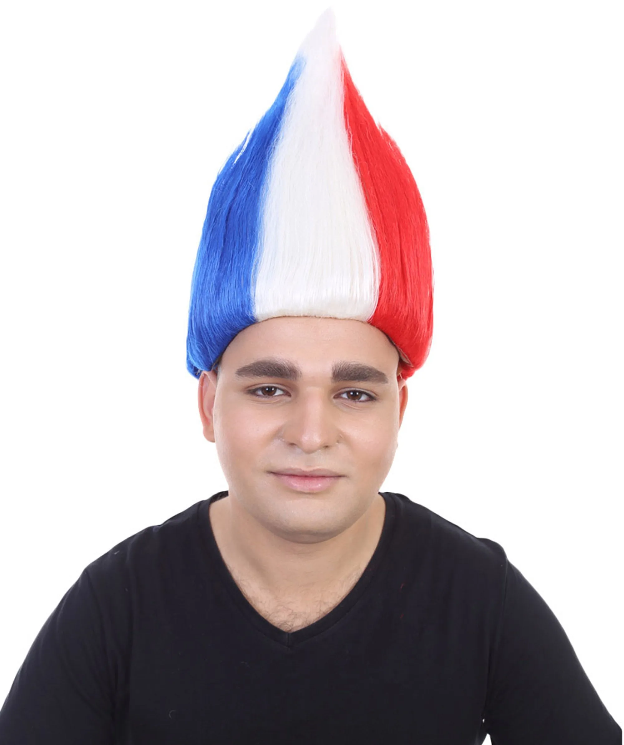 Unisex Flag Troll Wigs Collections | 16 Countries Wig | Sports Wigs | Premium Breathable Capless Cap