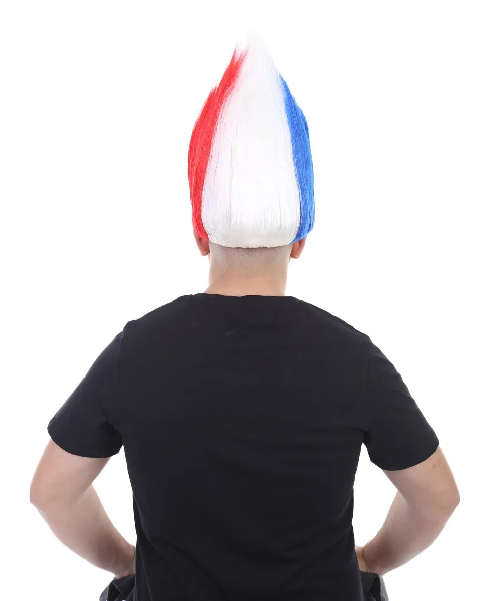 Unisex Flag Troll Wigs Collections | 16 Countries Wig | Sports Wigs | Premium Breathable Capless Cap