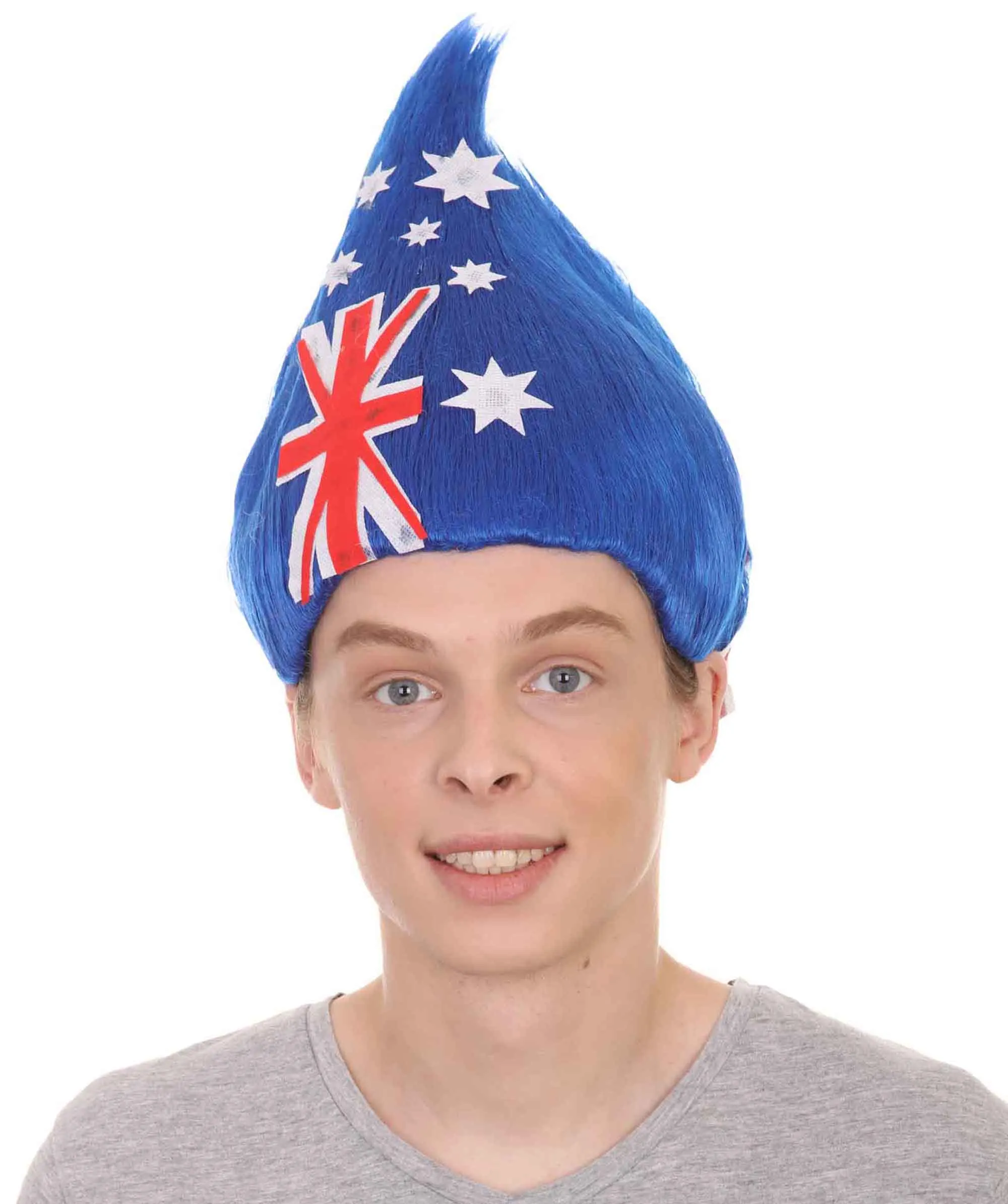 Unisex Flag Troll Wigs Collections | 16 Countries Wig | Sports Wigs | Premium Breathable Capless Cap