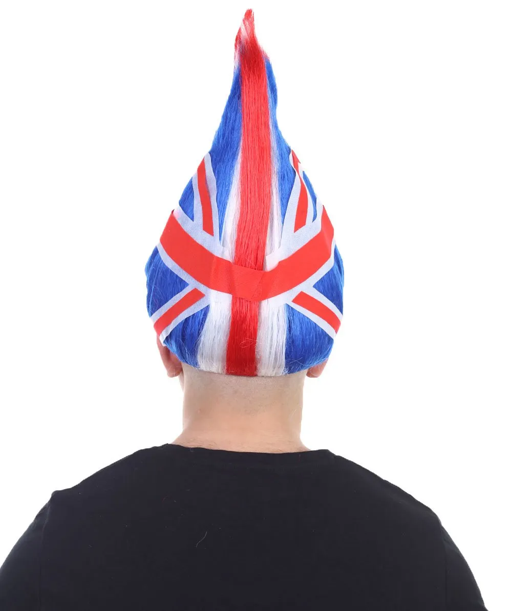 Unisex Flag Troll Wigs Collections | 16 Countries Wig | Sports Wigs | Premium Breathable Capless Cap