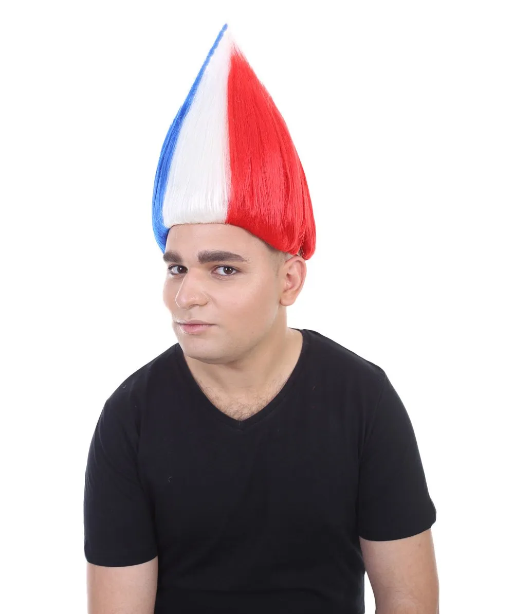 Unisex Flag Troll Wigs Collections | 16 Countries Wig | Sports Wigs | Premium Breathable Capless Cap