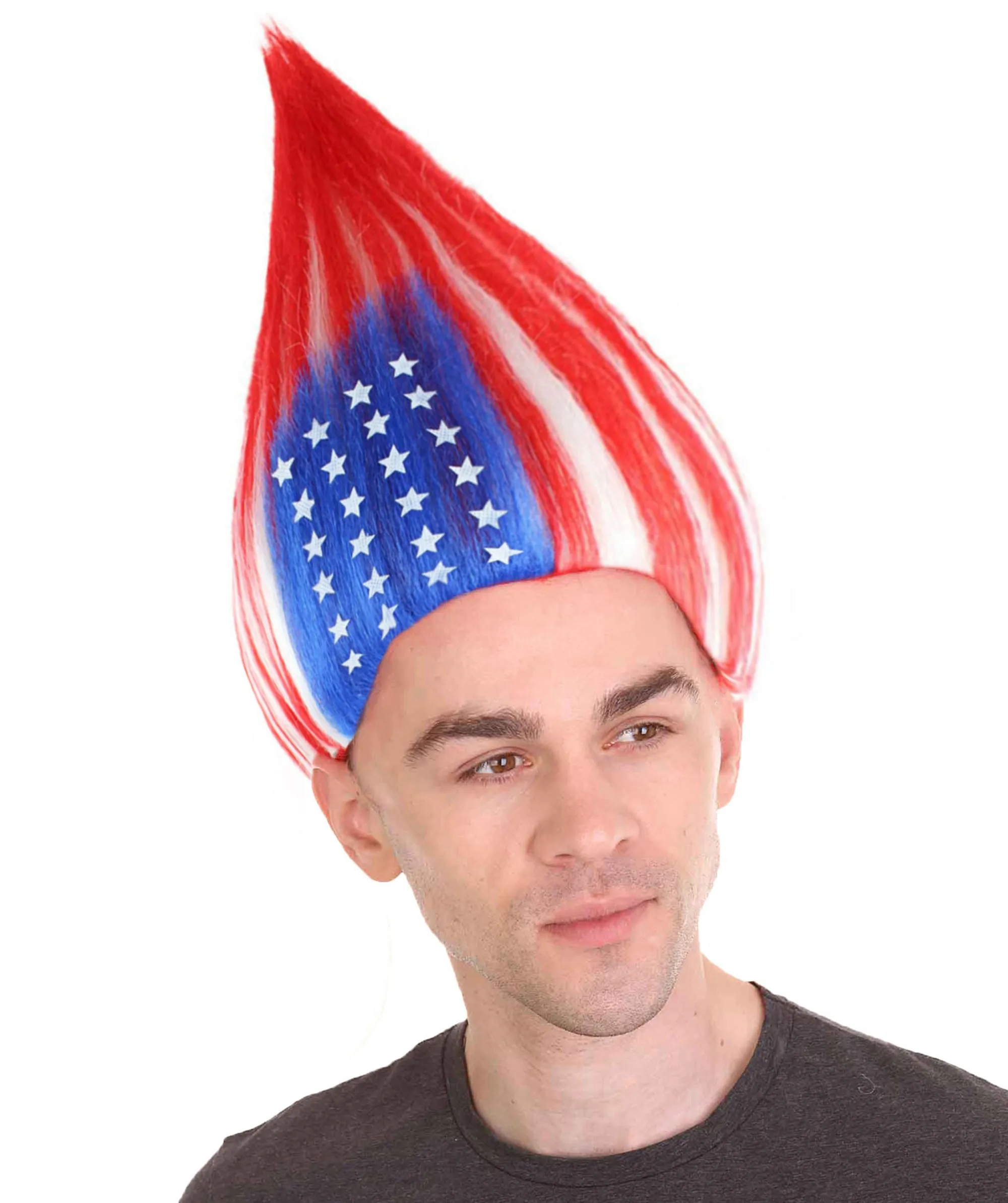 Unisex Flag Troll Wigs Collections | 16 Countries Wig | Sports Wigs | Premium Breathable Capless Cap