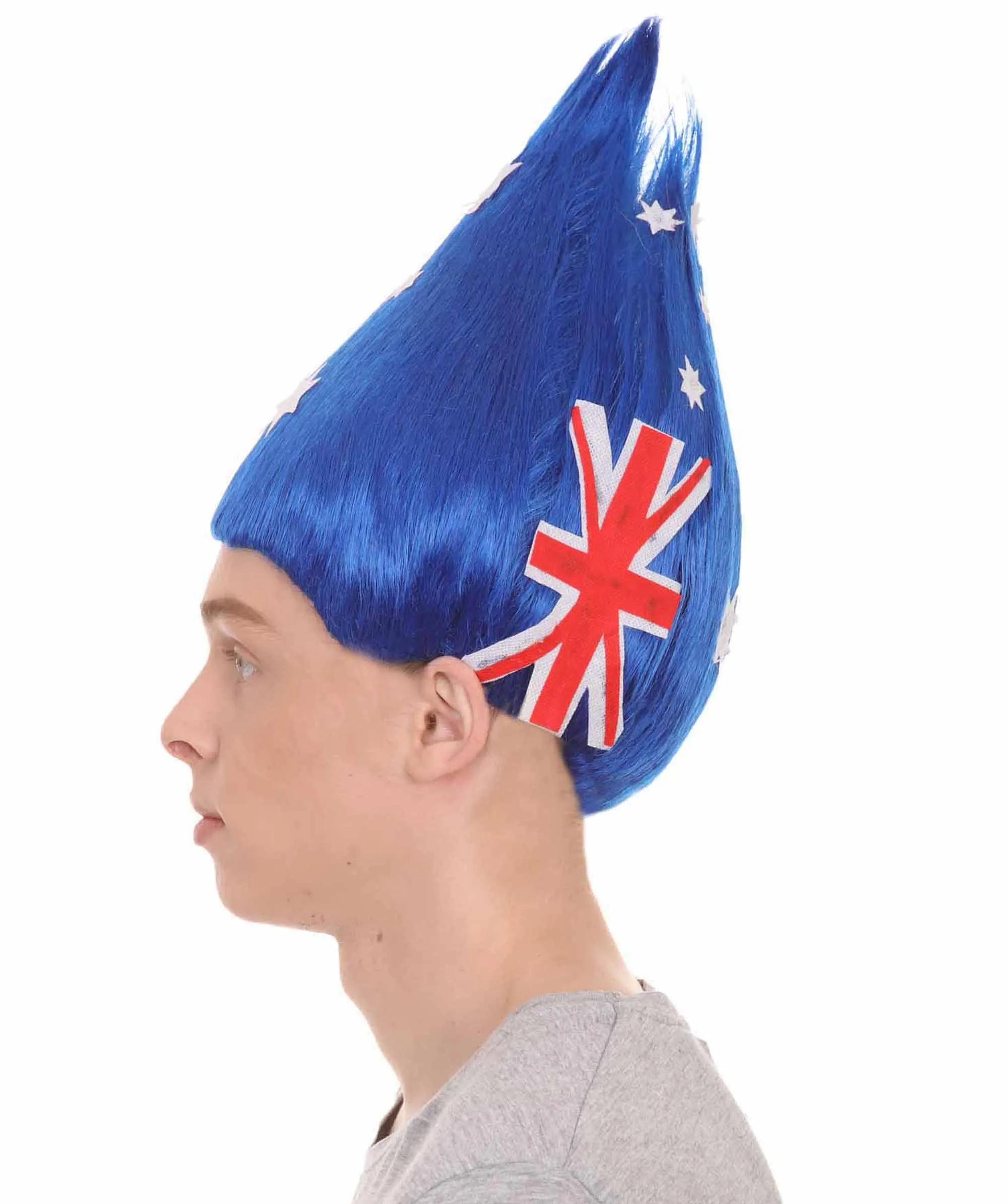 Unisex Flag Troll Wigs Collections | 16 Countries Wig | Sports Wigs | Premium Breathable Capless Cap