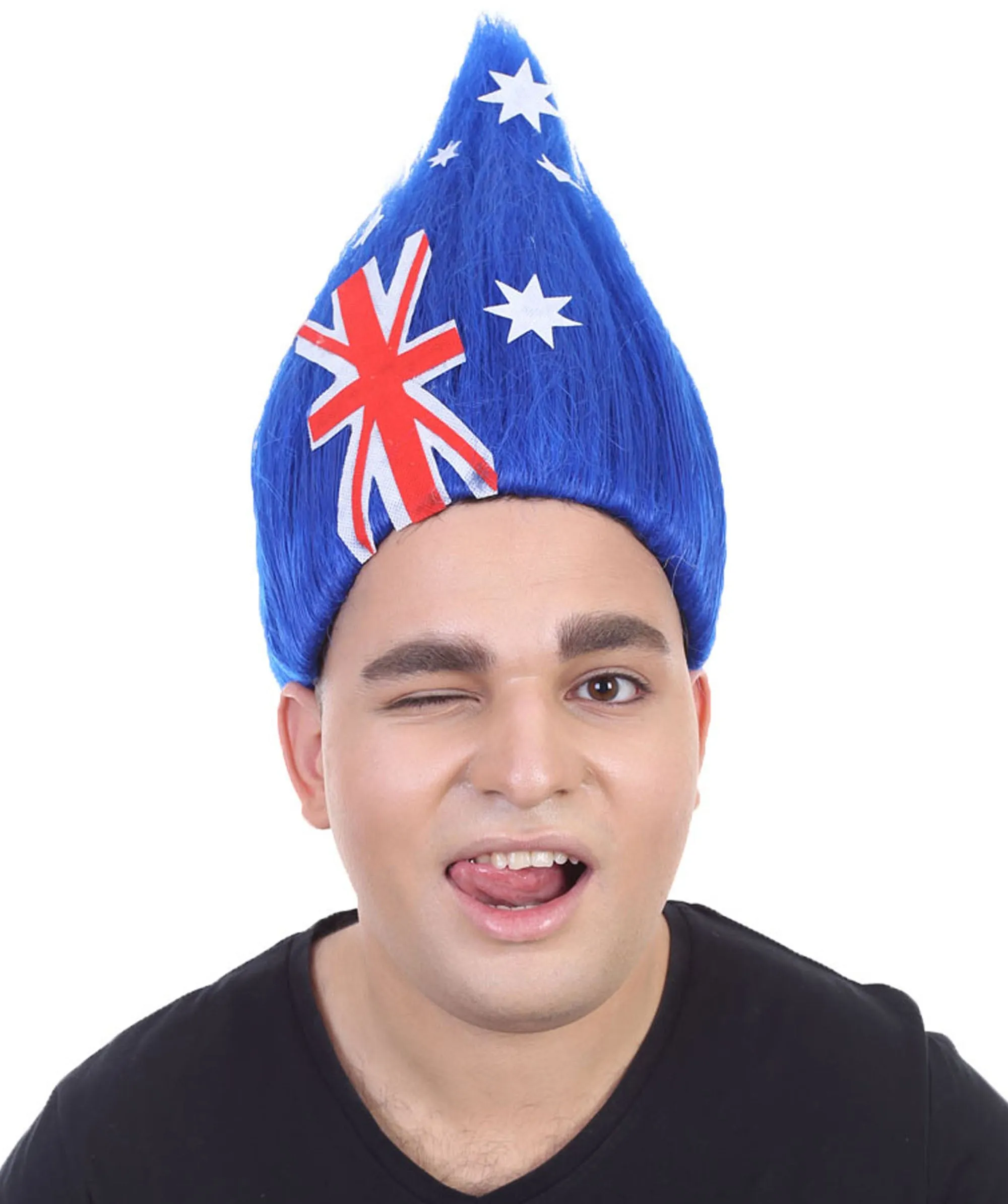 Unisex Flag Troll Wigs Collections | 16 Countries Wig | Sports Wigs | Premium Breathable Capless Cap