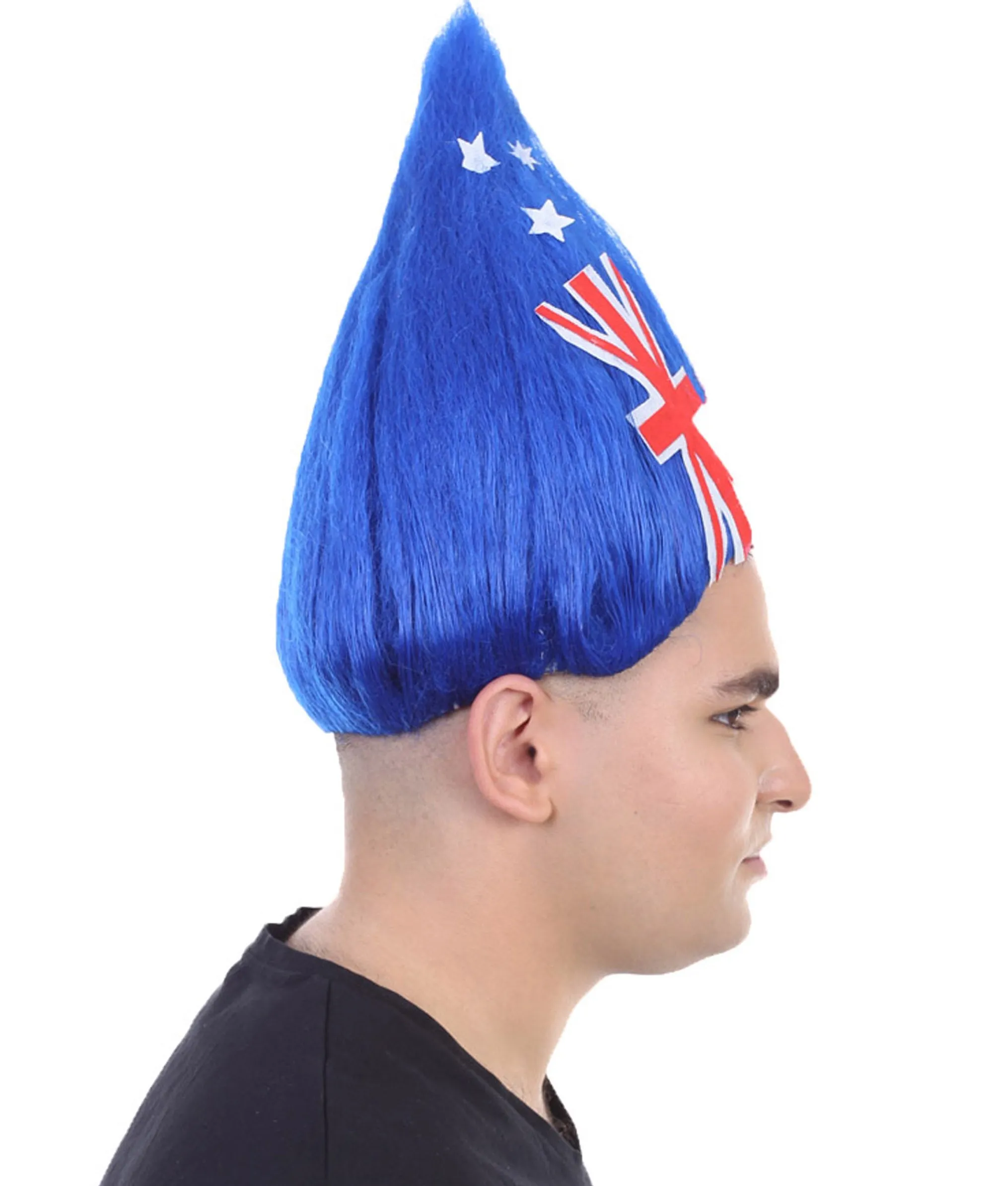 Unisex Flag Troll Wigs Collections | 16 Countries Wig | Sports Wigs | Premium Breathable Capless Cap