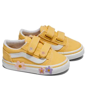 Vans Old Skool V Toddlers Flower Yellow