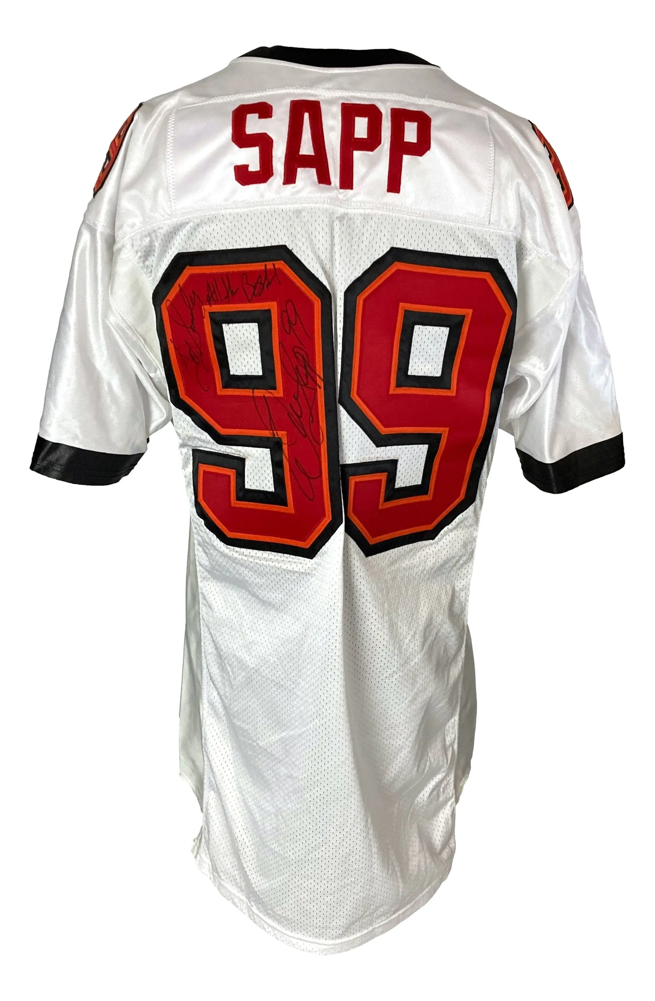 Warren Sapp Signed 2000 Tampa Bay Buccaneers Team Issued Adidas Jersey PSA