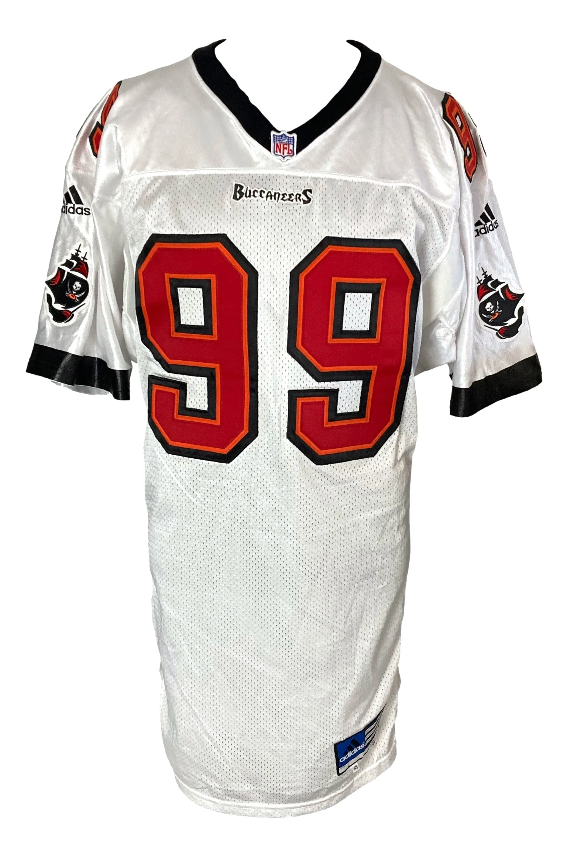 Warren Sapp Signed 2000 Tampa Bay Buccaneers Team Issued Adidas Jersey PSA