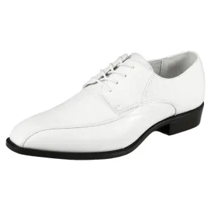 White Men's Harvey Lace Up Dress Shoes Two Tone Fashion Design