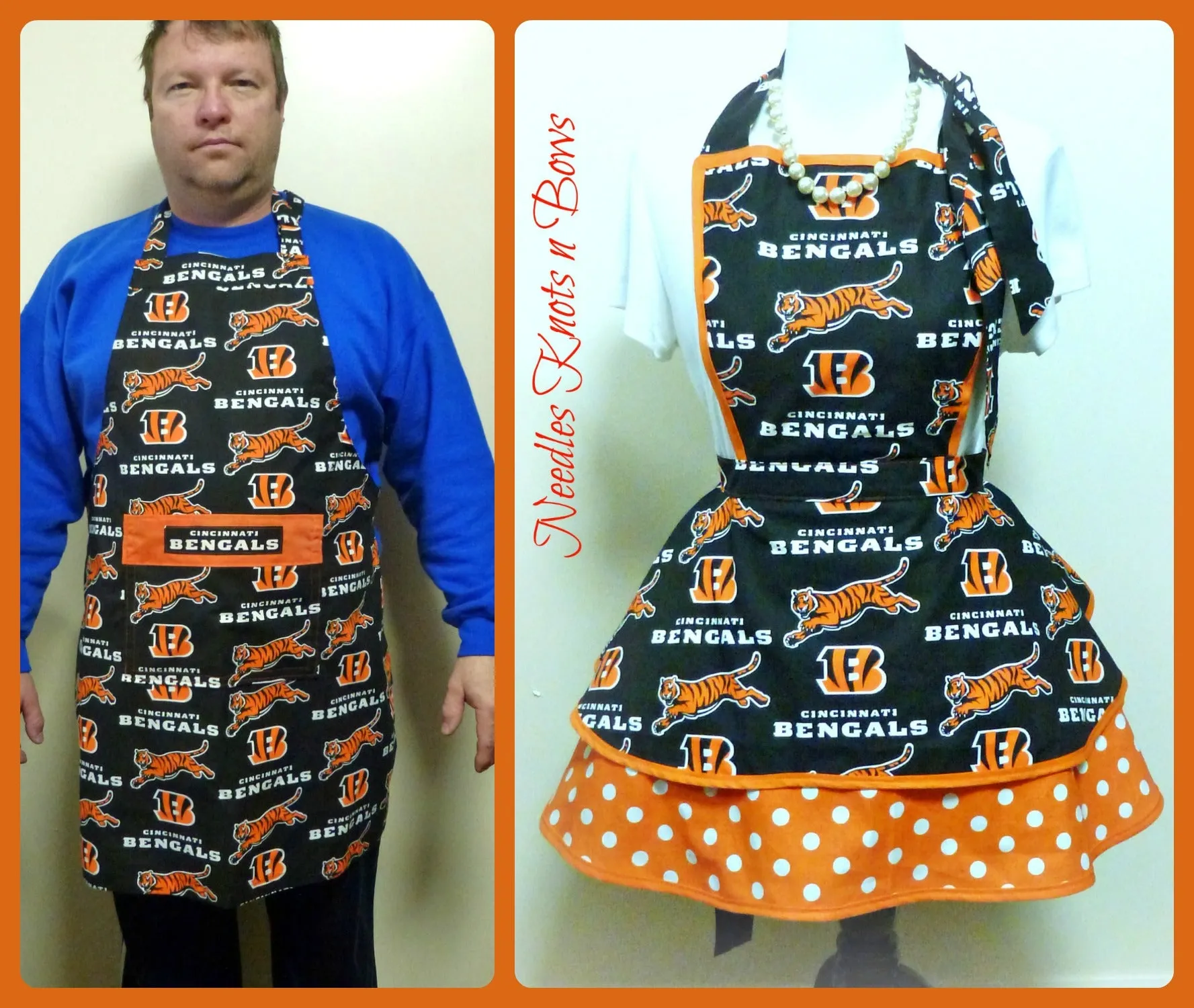 Women's Cincinnati Bengals Football Apron