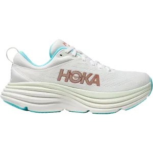 Women's Hoka Bondi 8 Frost/Rose Gold Mesh