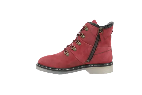 Women's Leather Boots (#3133118_Port Red)