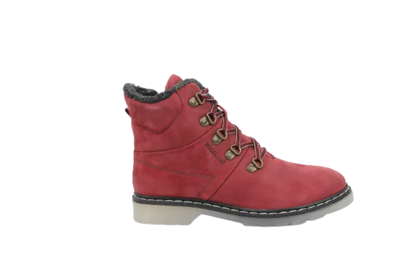 Women's Leather Boots (#3133118_Port Red)