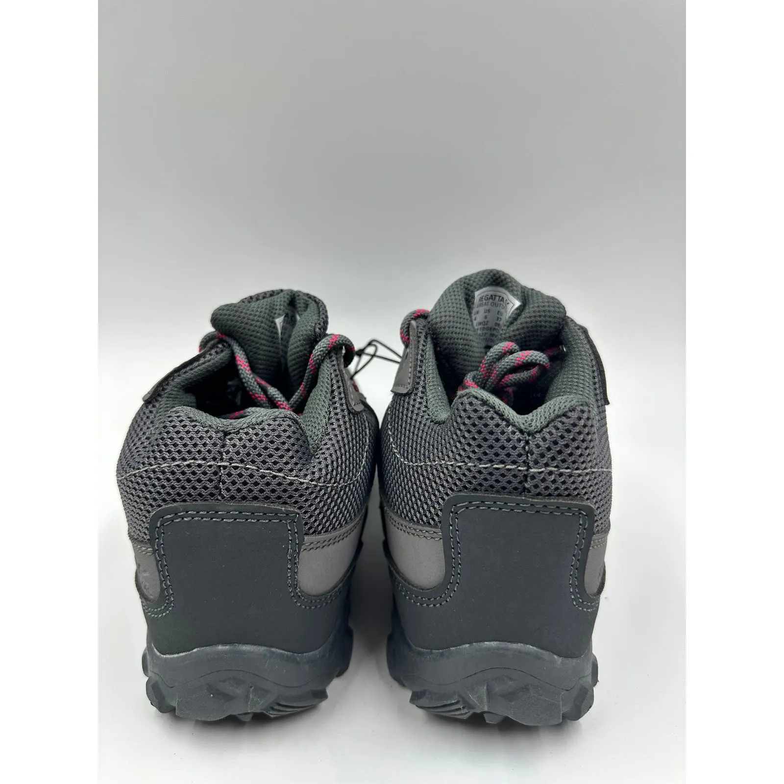 Women's size 7, Gray Low Top Hikers w/ Pink Accents and Rugged Tread