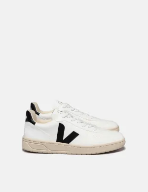 Womens Veja V-10 CWL Trainers - White/Black