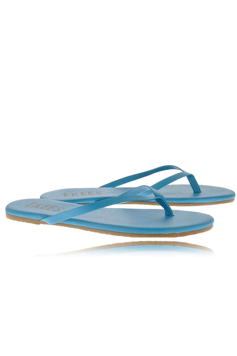 ZINCS Blue Leather Thong Sandals