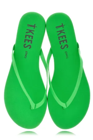 ZINCS Green Leather Thong Sandals