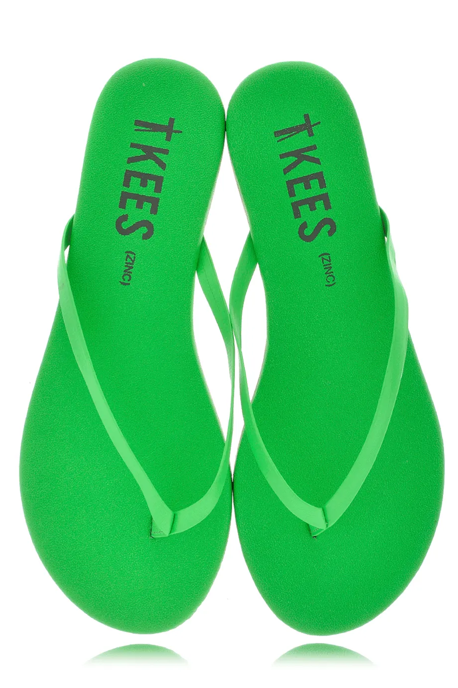 ZINCS Green Leather Thong Sandals