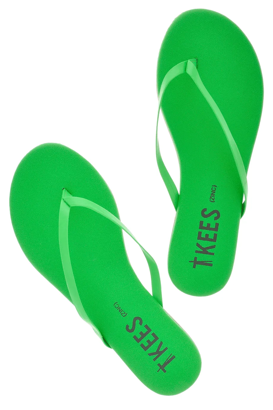 ZINCS Green Leather Thong Sandals