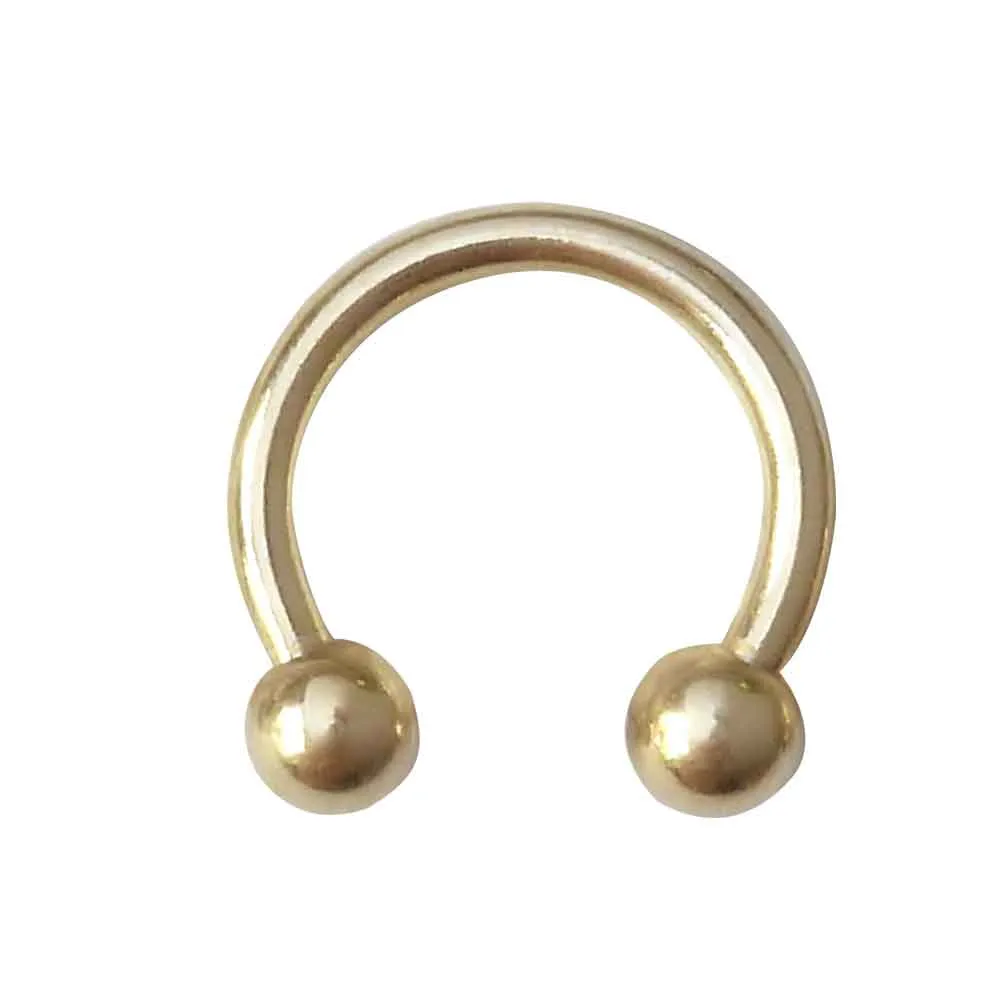 Zircon Gold Circular Barbell